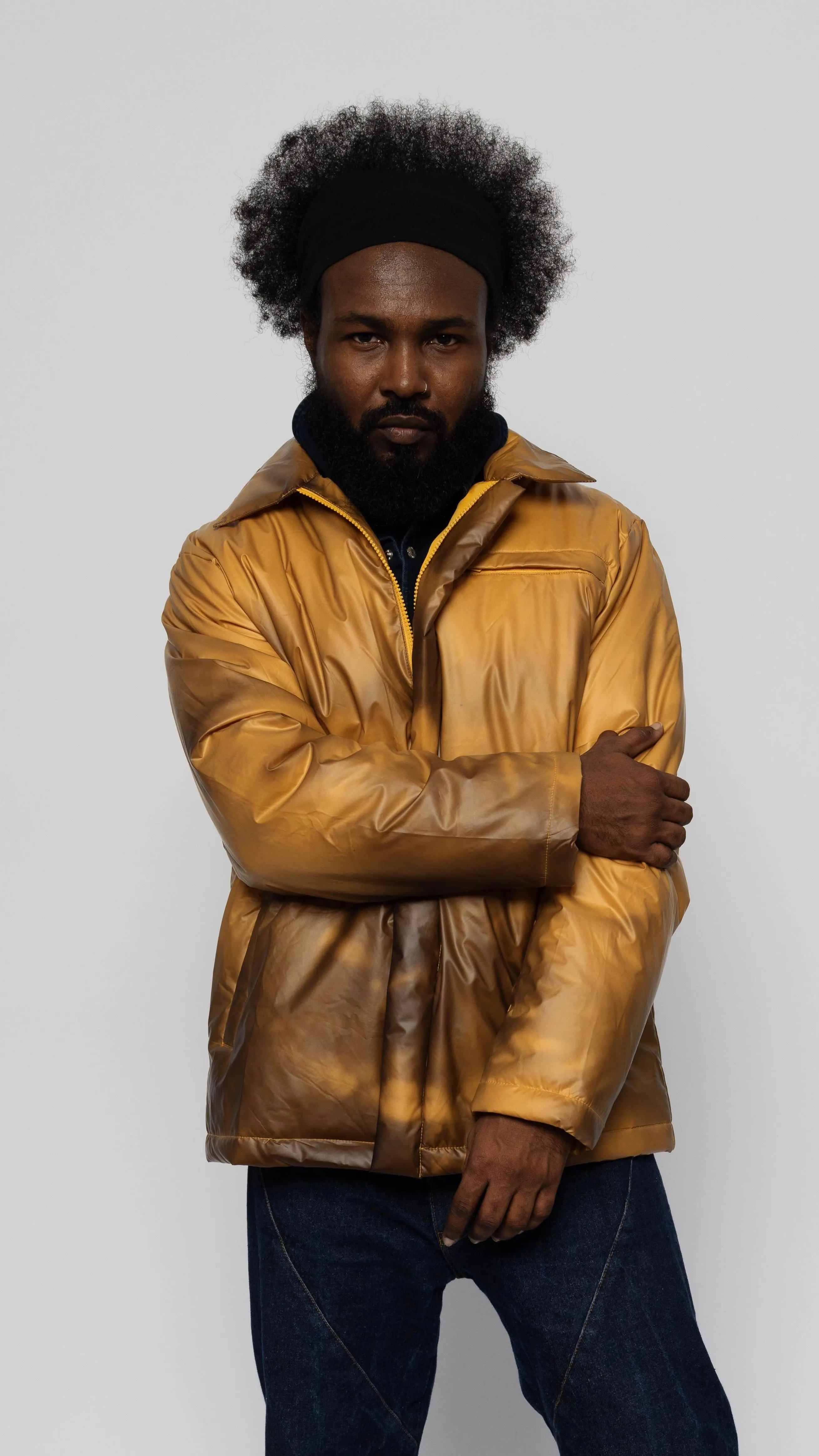 CRIME SCENE JACKET - YELLOW BROWN