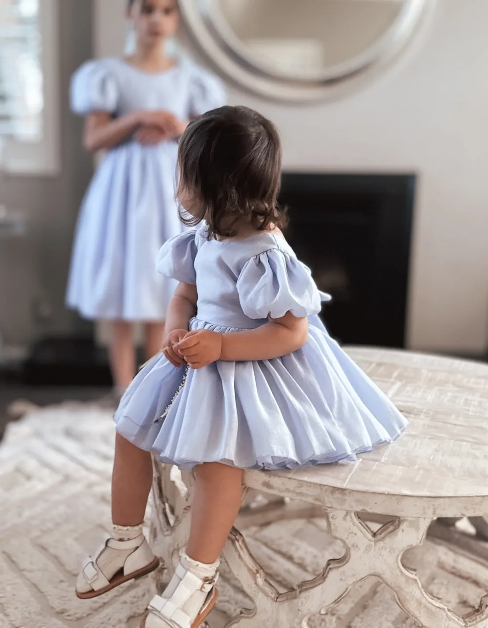 Delia Light Blue Baby Dress