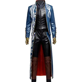 Devil May Cry 3 Vergil Trench Leather Coat