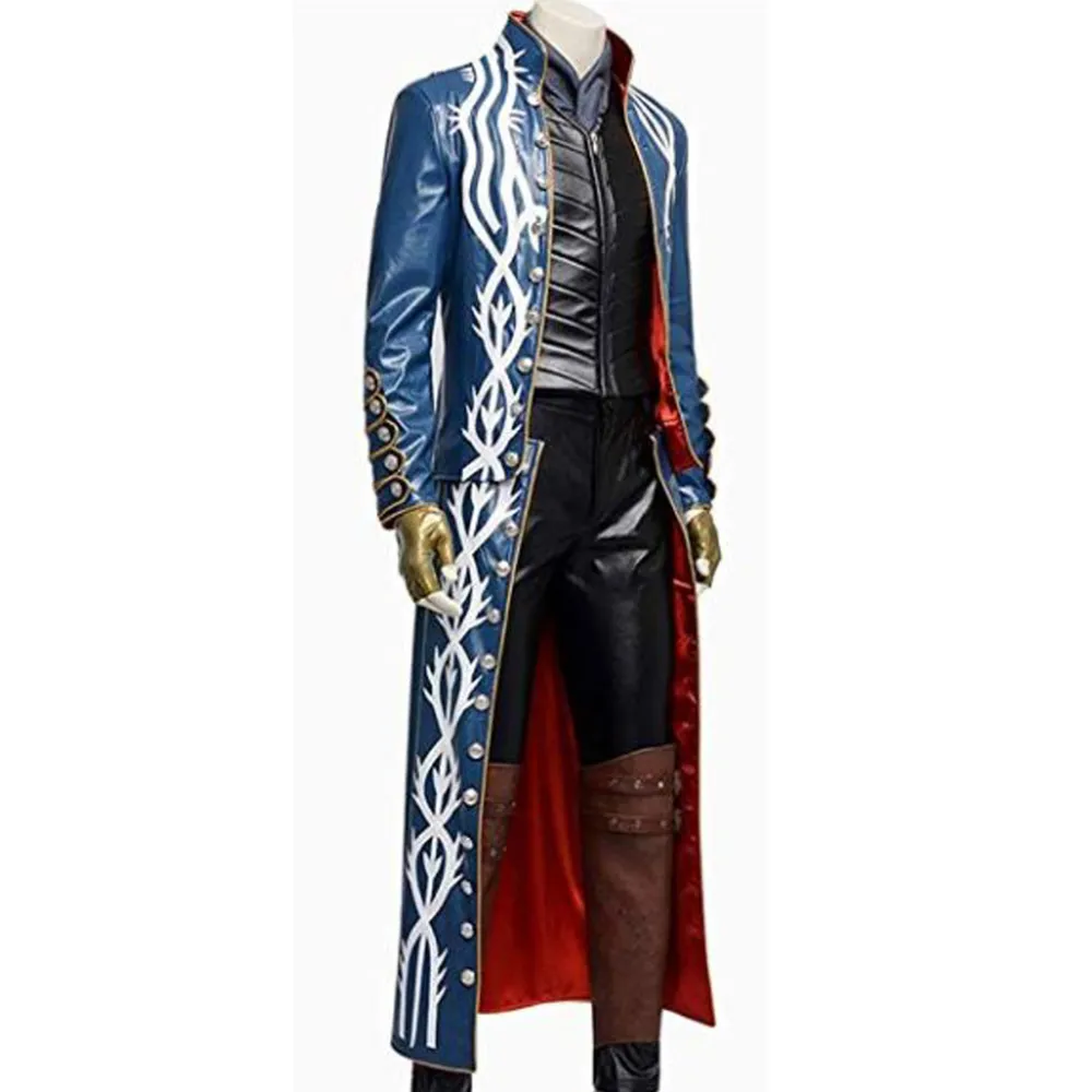 Devil May Cry 3 Vergil Trench Leather Coat