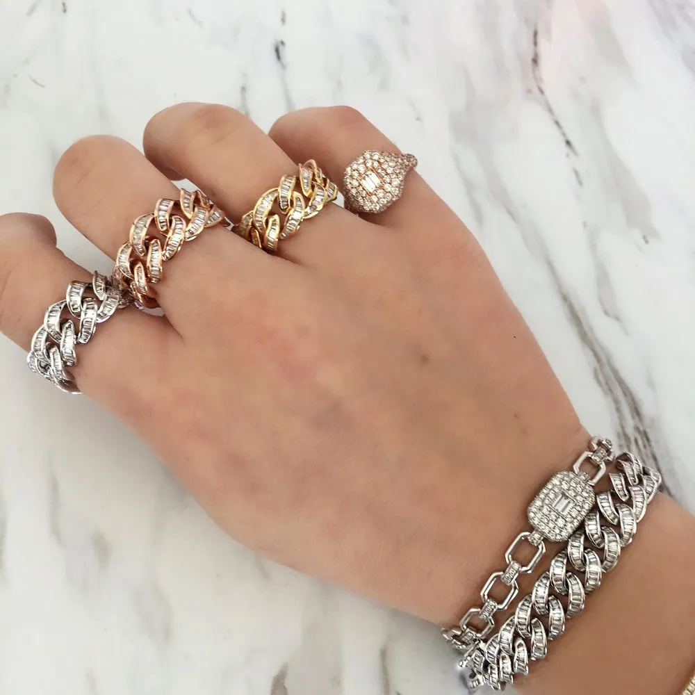 DIAMOND BAGUETTE ESSENTIAL LINK BRACELET