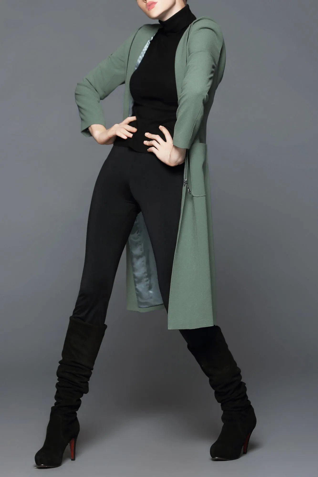 DL Modern & Chic Hoody Helena Trench Coat