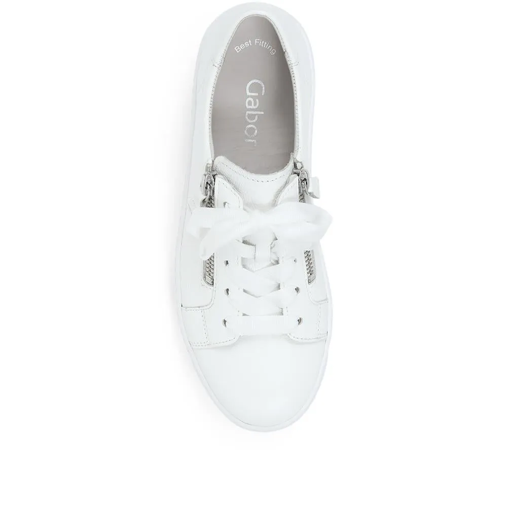 Dual Zip Flatform Sneakers / 317 499