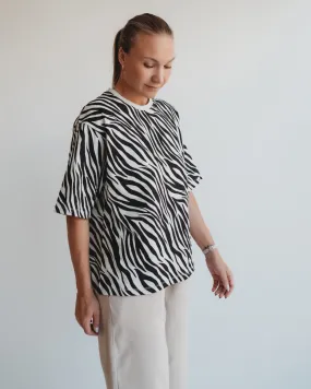 Elsie Zebra Print T-Shirt