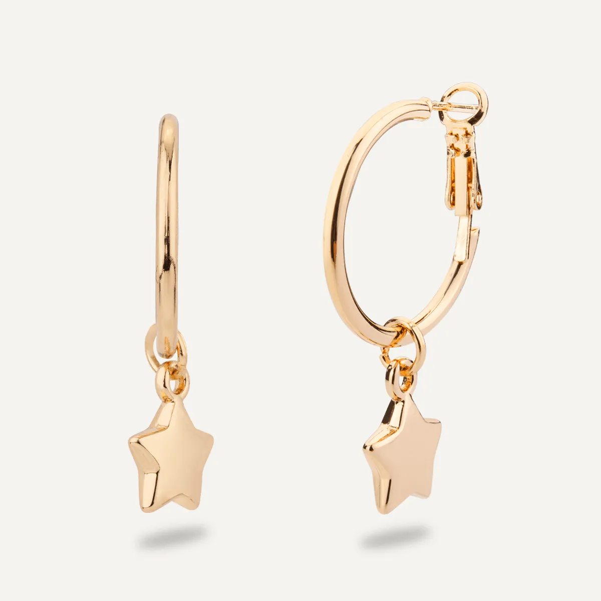 Eternal Star Lever Earrings In Gold-Tone