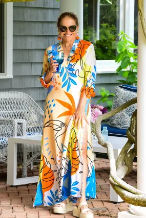 Exuma Kaftan / Periwinkle Toucan