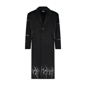 FALLEN ANGEL TRENCH COAT BLACK