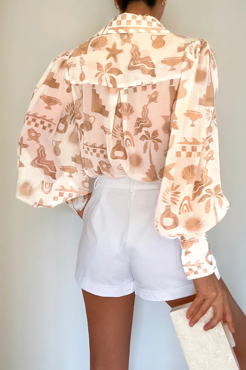 FLEETWOOD BLOUSE - COVE WHITE