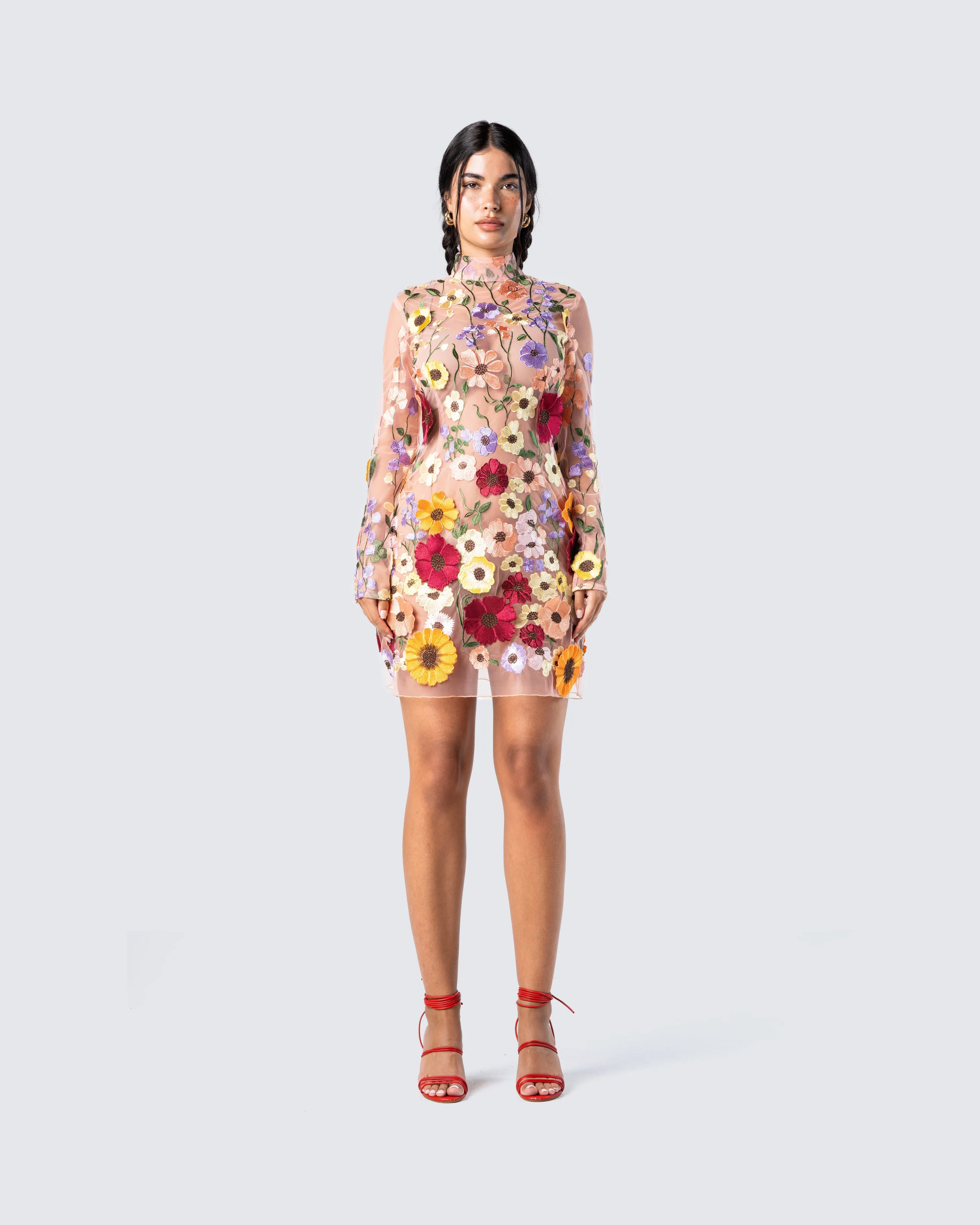 Flora Flower Mini Dress