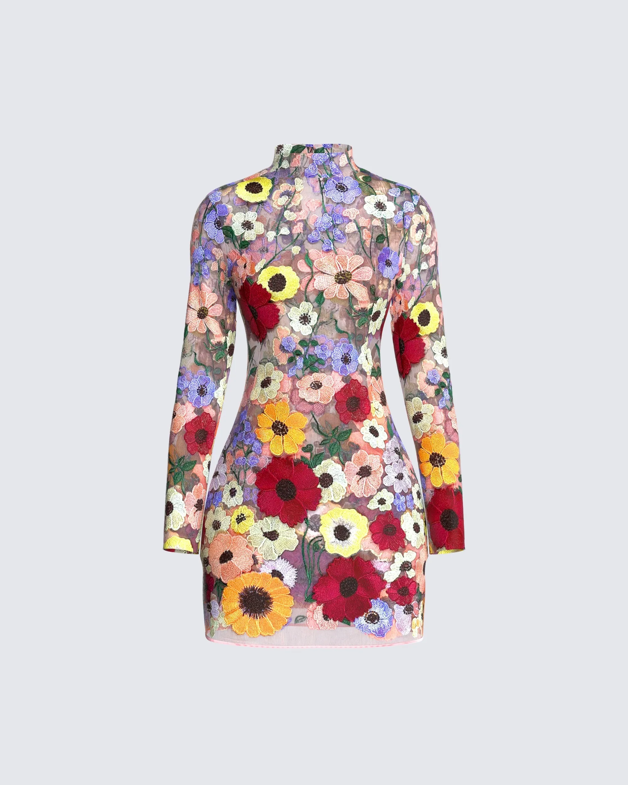 Flora Flower Mini Dress