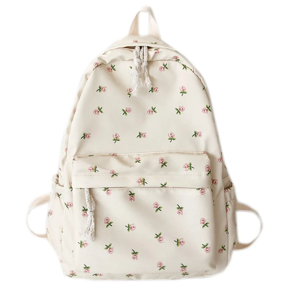 Floral Canvas Backpack