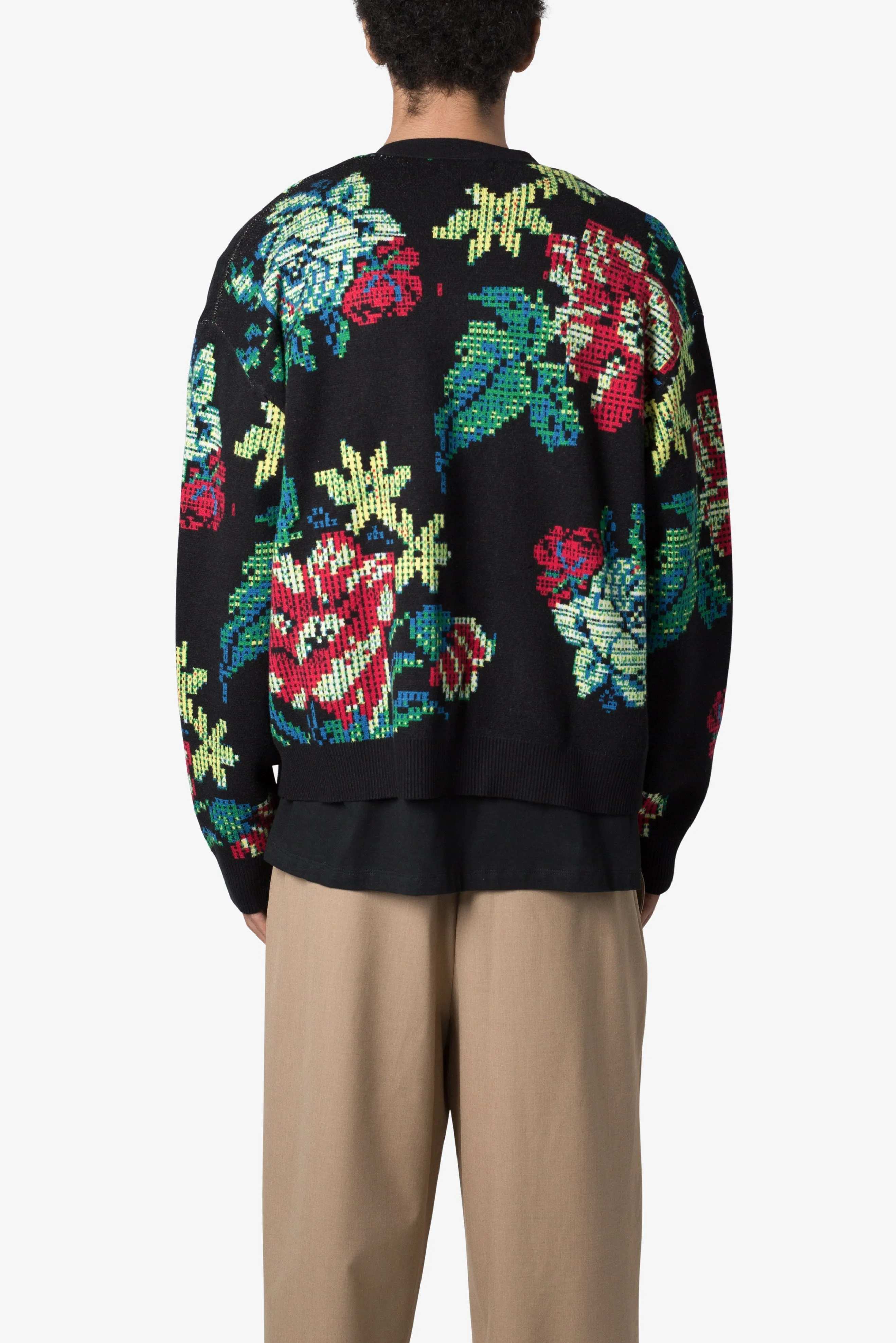 Floral Knit Cardigan - Multi