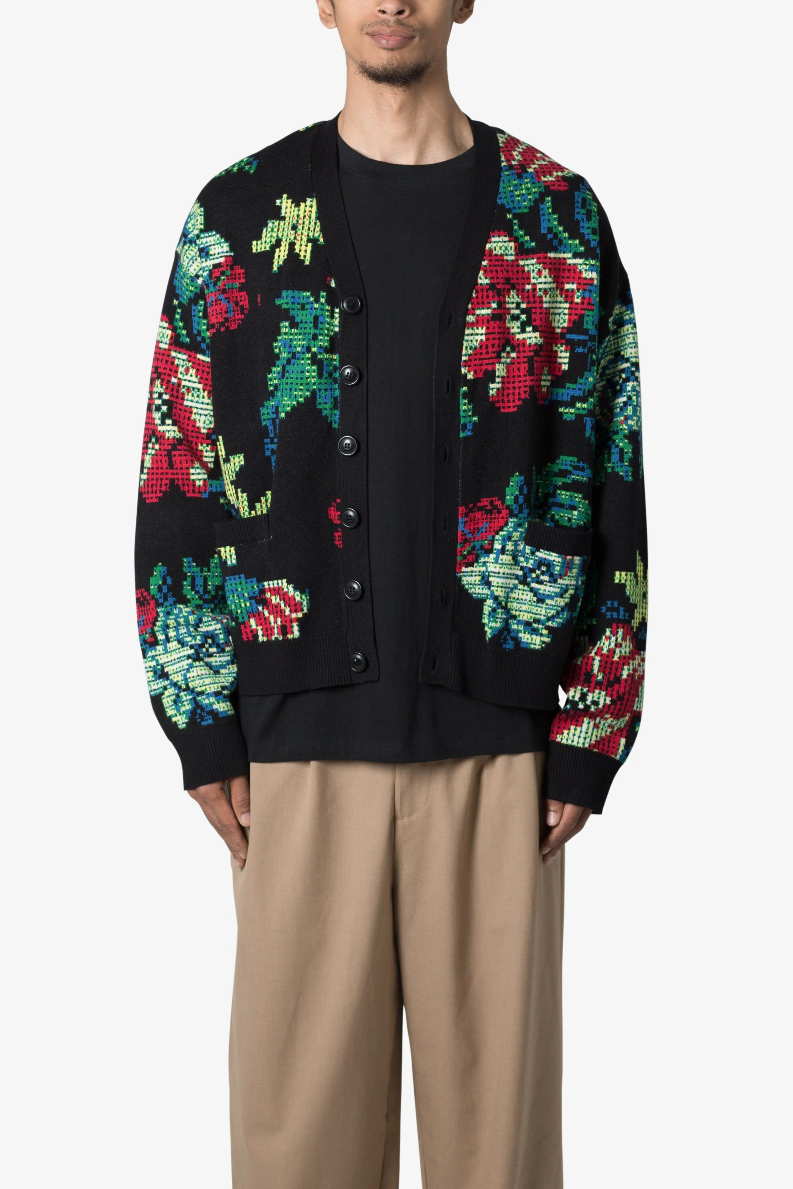 Floral Knit Cardigan - Multi