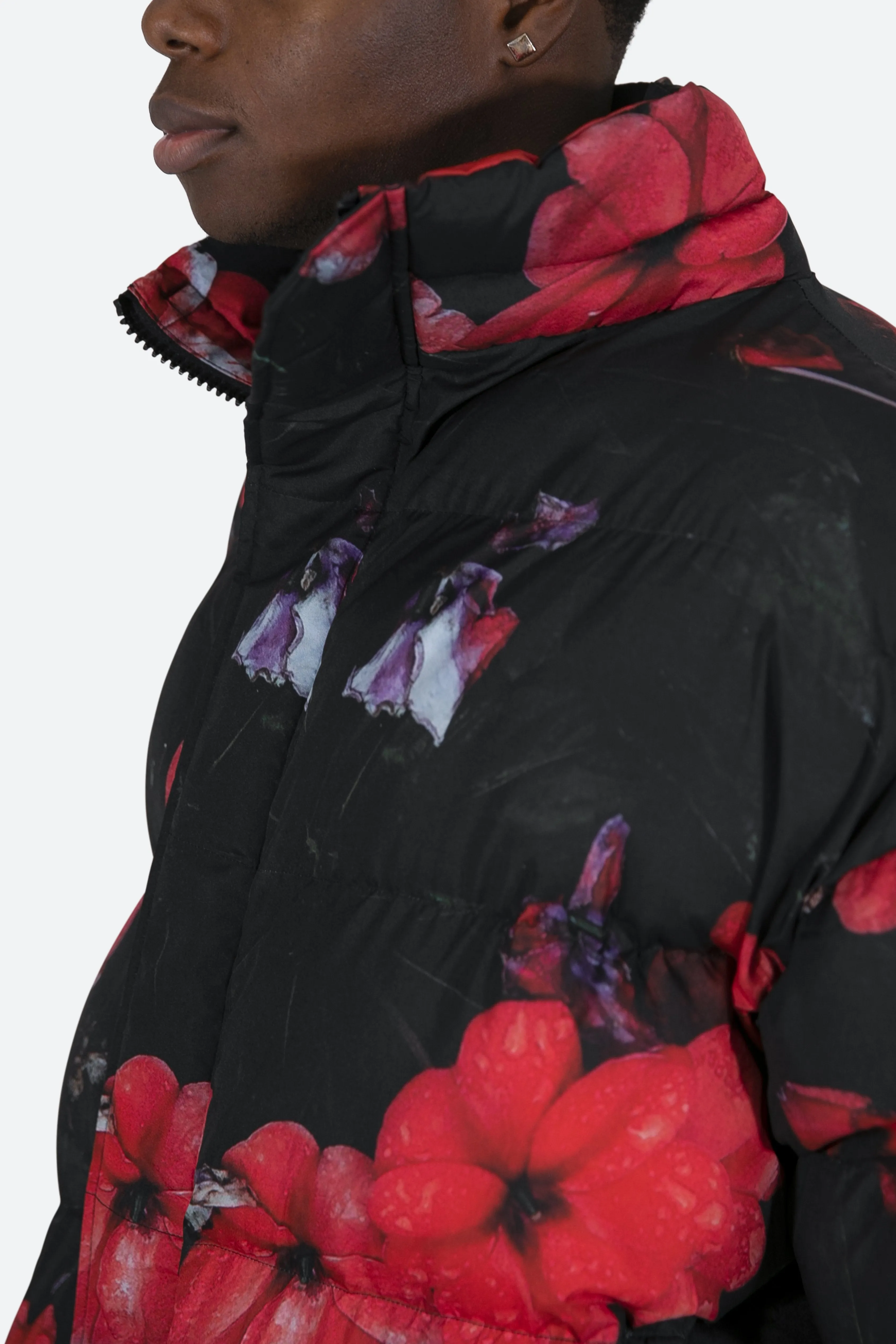 Floral Puffer Jacket - Multi