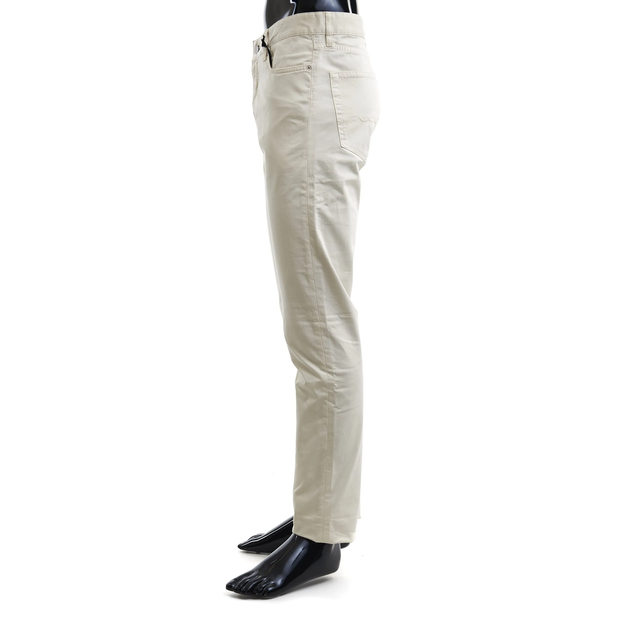 Garment Dyed Denim Trousers