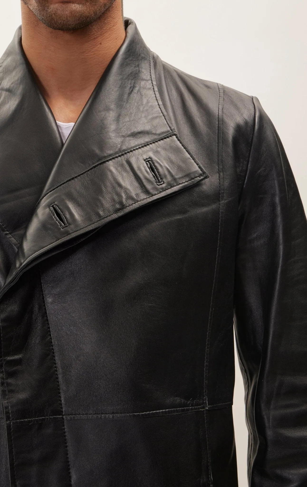 Genuine Leather Rebel Jacket - Black Black