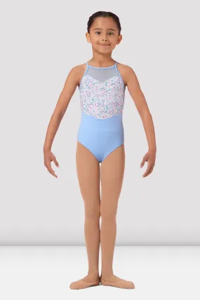 Girls Mirella Ditsy Floral Halterneck Leotard