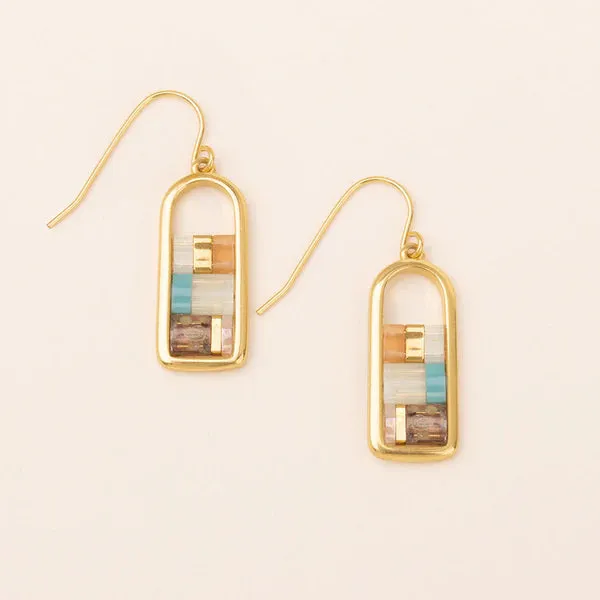 Good Karma Miyuki Frame Earring