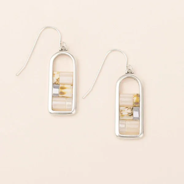 Good Karma Miyuki Frame Earring