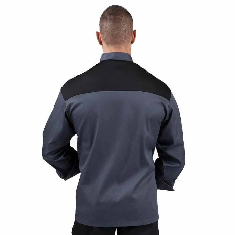 Gray Ventilated Shoulder Kitchen Coat - MANELLI