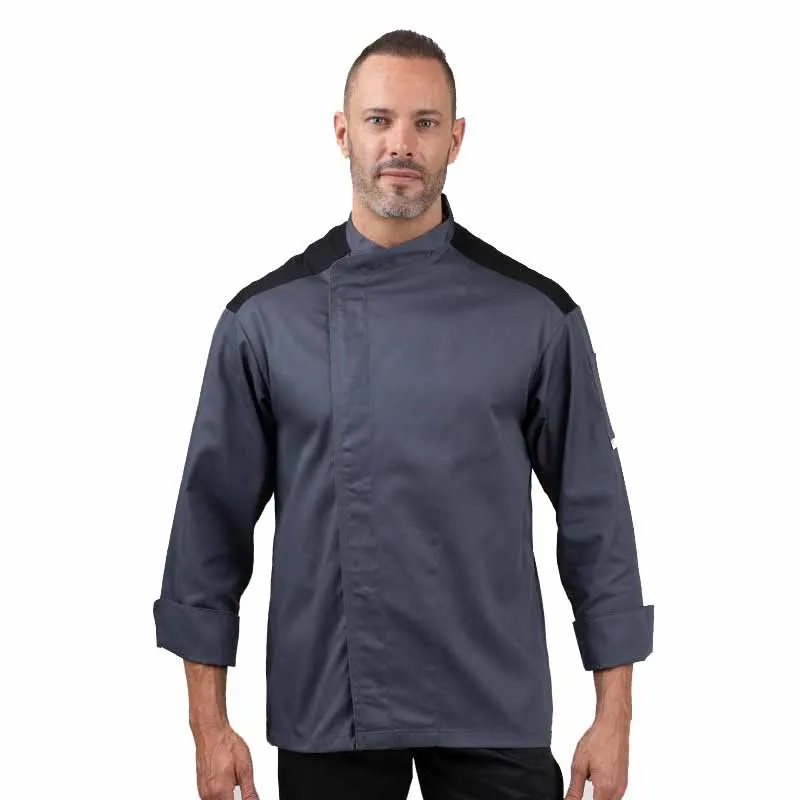 Gray Ventilated Shoulder Kitchen Coat - MANELLI