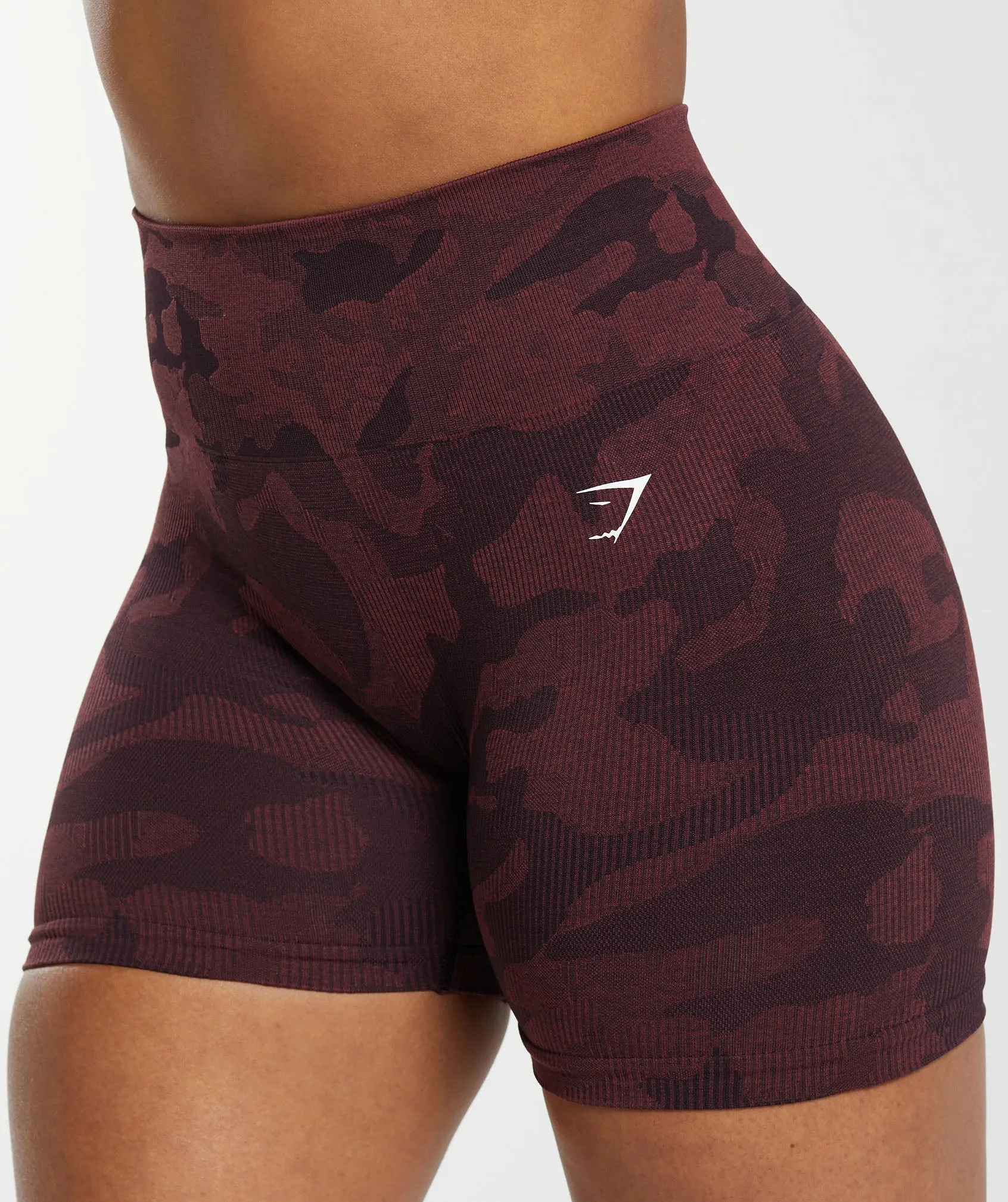 Gymshark Adapt Camo Seamless Shorts - Plum Brown/Burgundy Brown