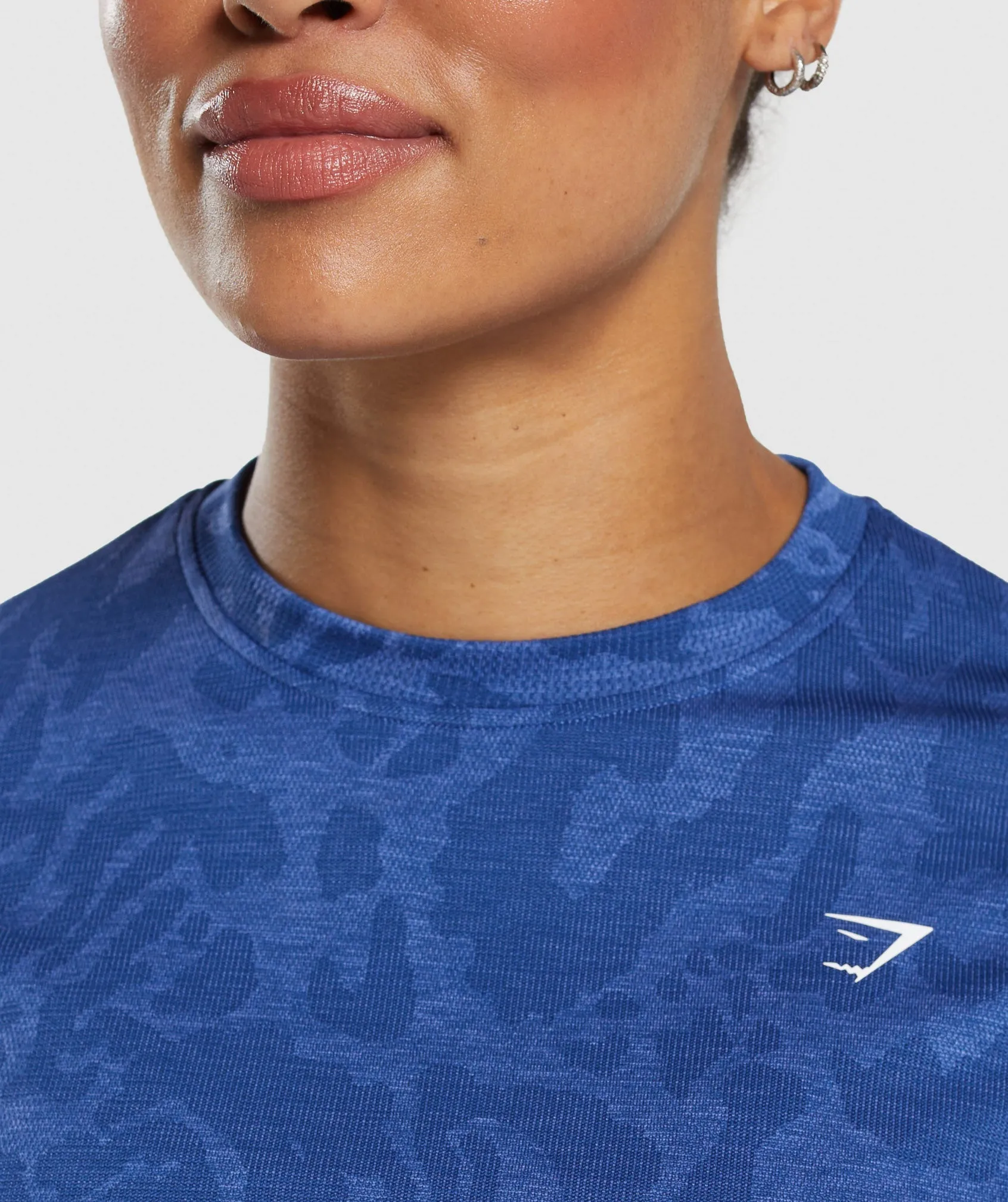 Gymshark Adapt Safari Seamless T-Shirt - Wave Blue/Iris Blue