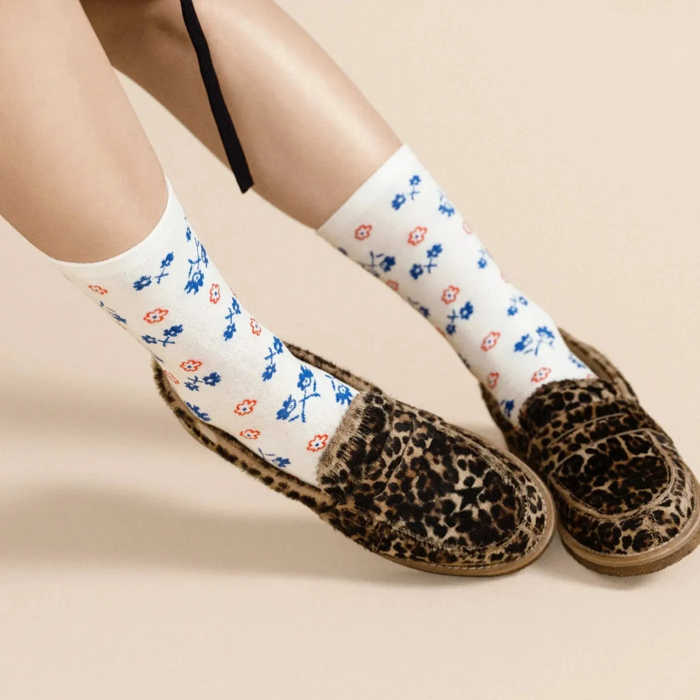 Hansel From Basel | Feedsack Floral Crew Socks