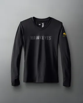 Hawkeyes Performance Stretch Women's V-Neck Long Sleeve