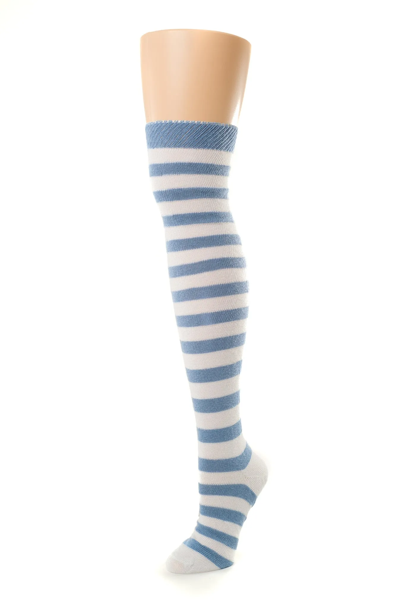 Heavyweight Horizontal Striped Cotton Stockings