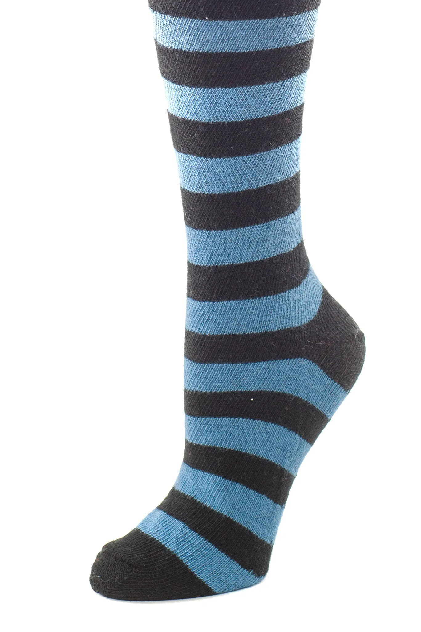 Heavyweight Horizontal Striped Cotton Stockings