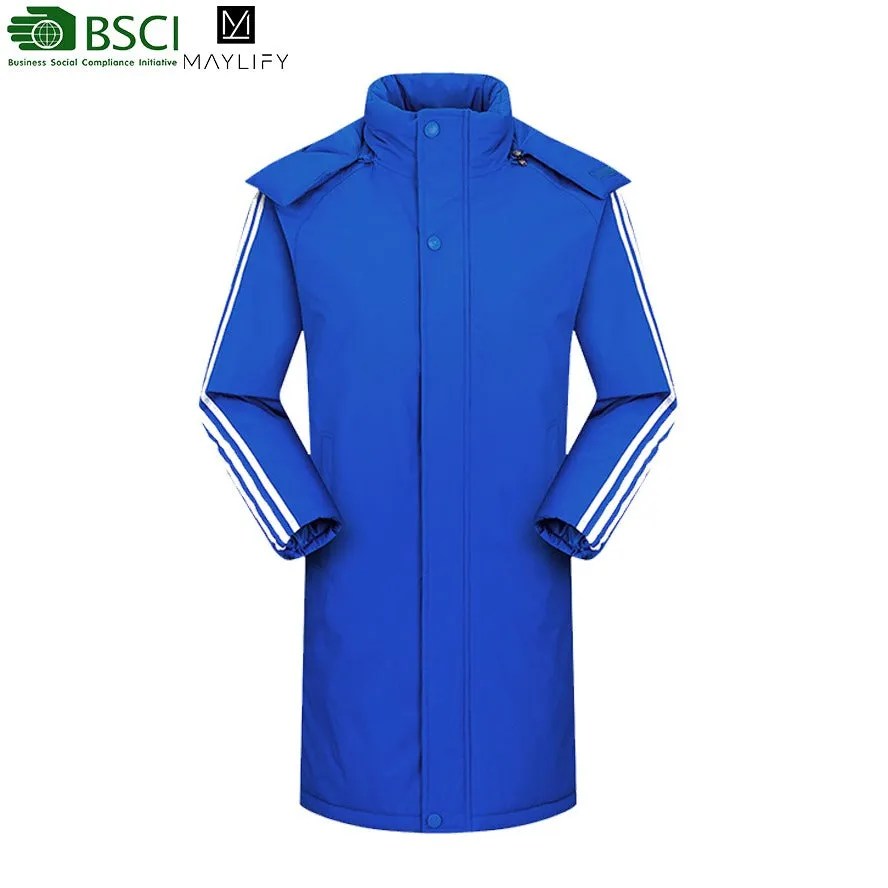 High Quality Football Winter Jersey Bubble Training Sports Waterproof Coat Mid-Length Puffer Jacket | A999