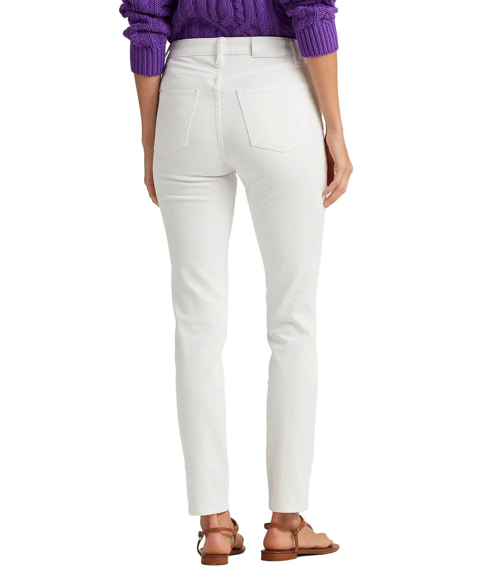 High-rise Skinny Ankle Jean - White