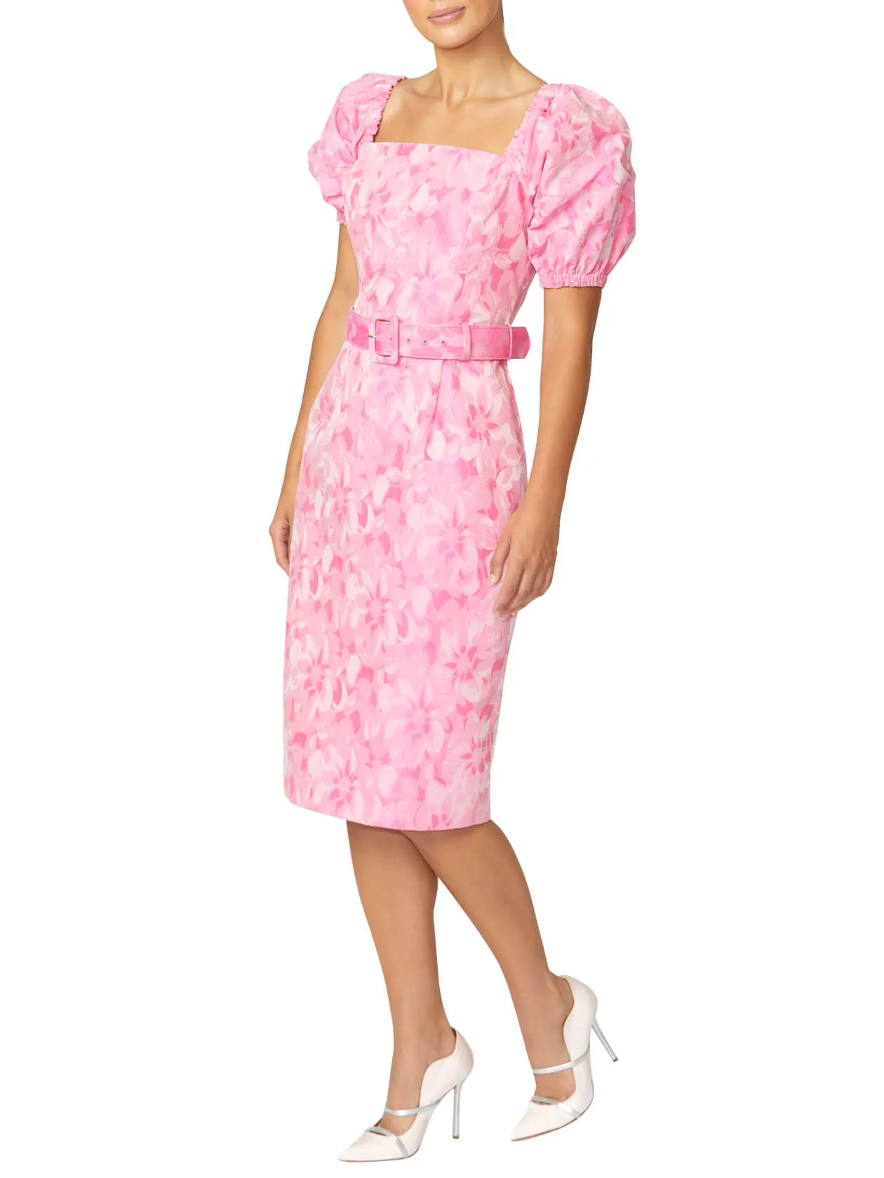 Holland Pink Jacquard Dress