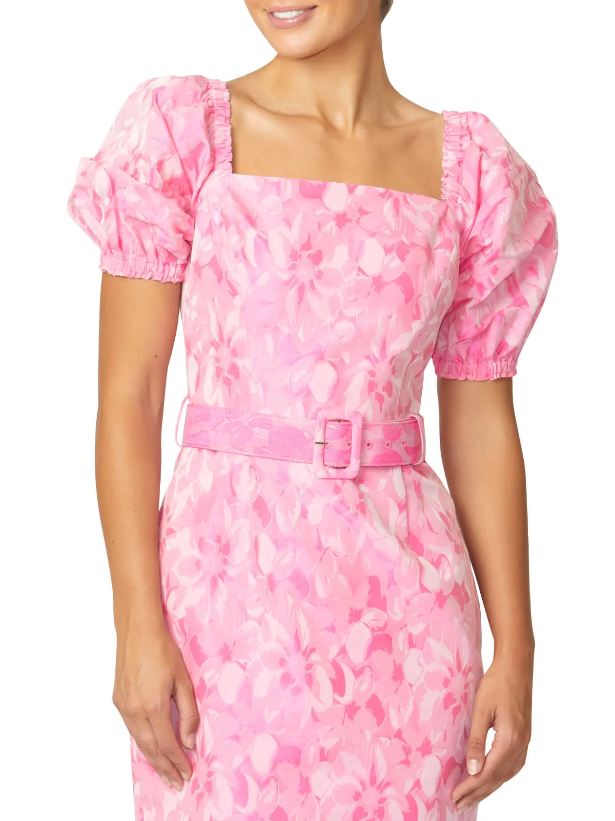 Holland Pink Jacquard Dress