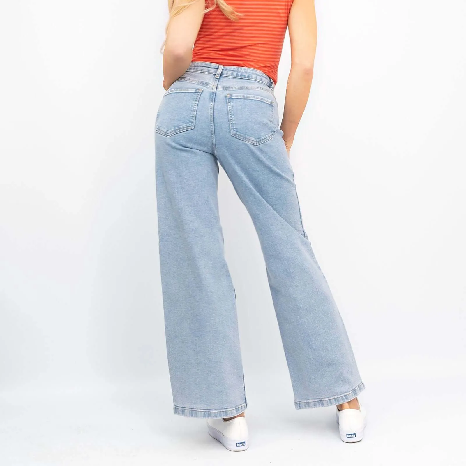 Hush Flare Wide Leg High Waisted Jeans for Women