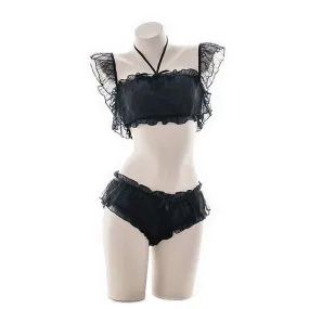 'Illusion' Black Goth Lolita Underwear Set