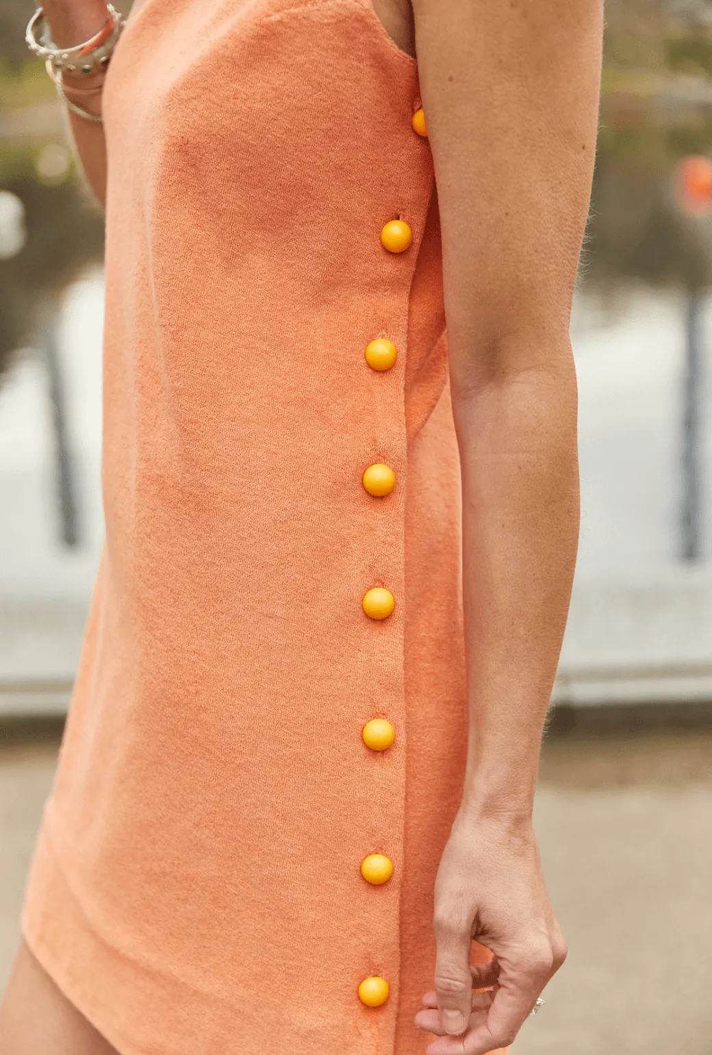 Jackie Dress - Orange Sherbet Terry