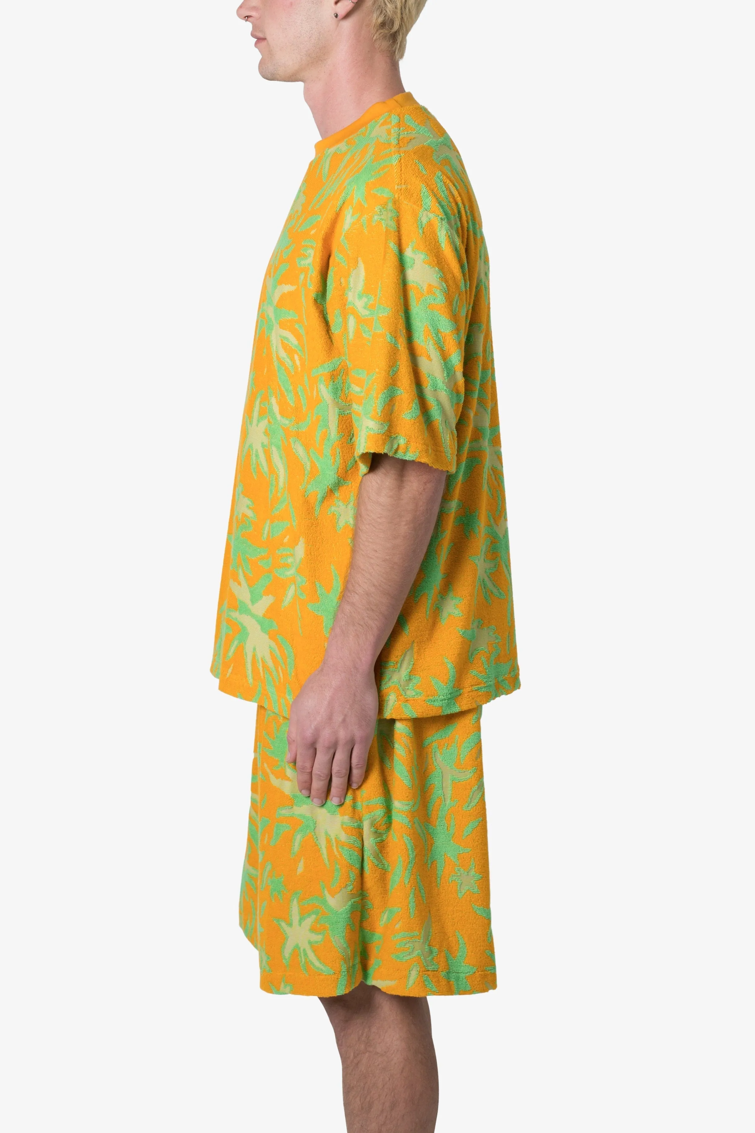 Jacquard Terry Shirt - Yellow/Green