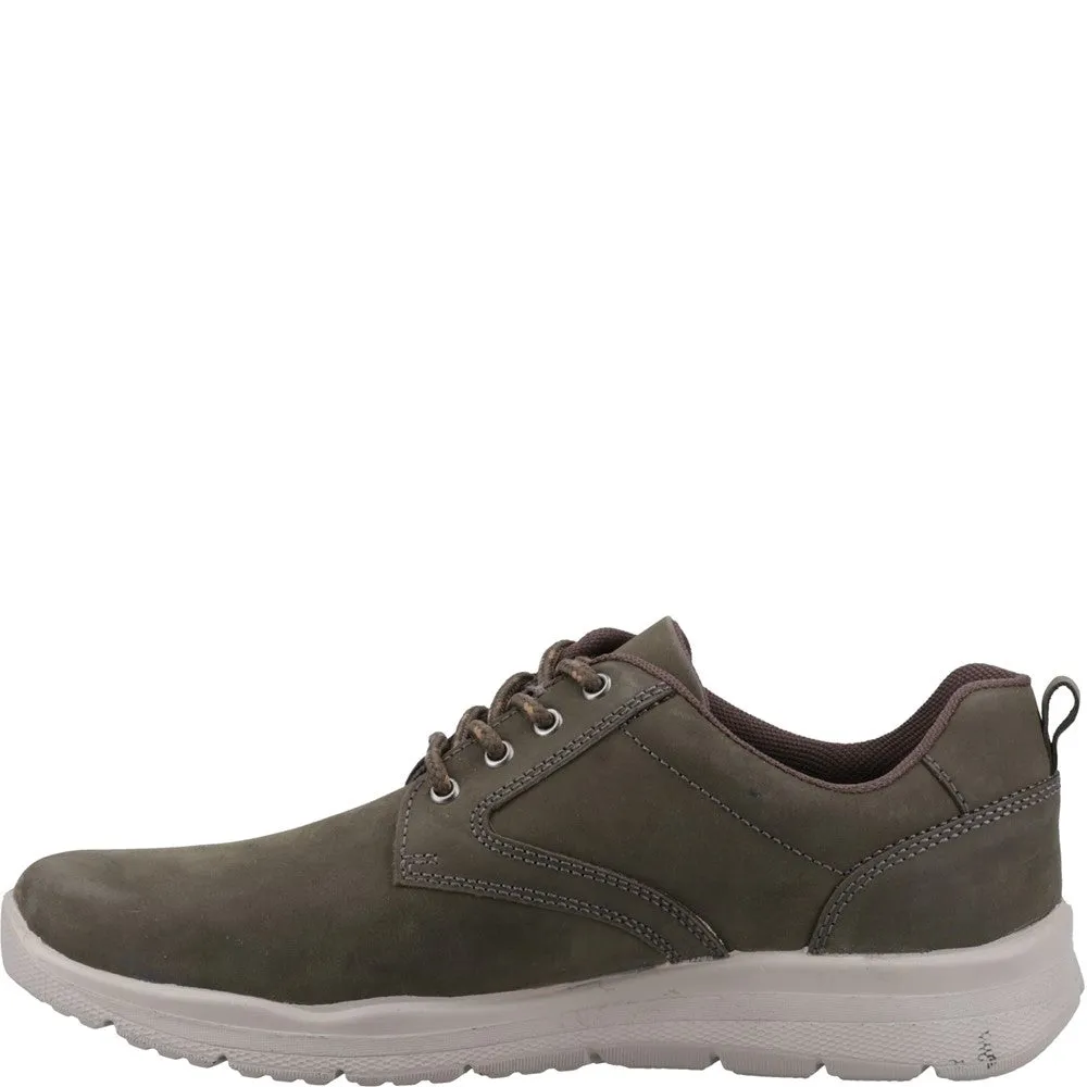 Khaki Fergus Lace Up Trainers