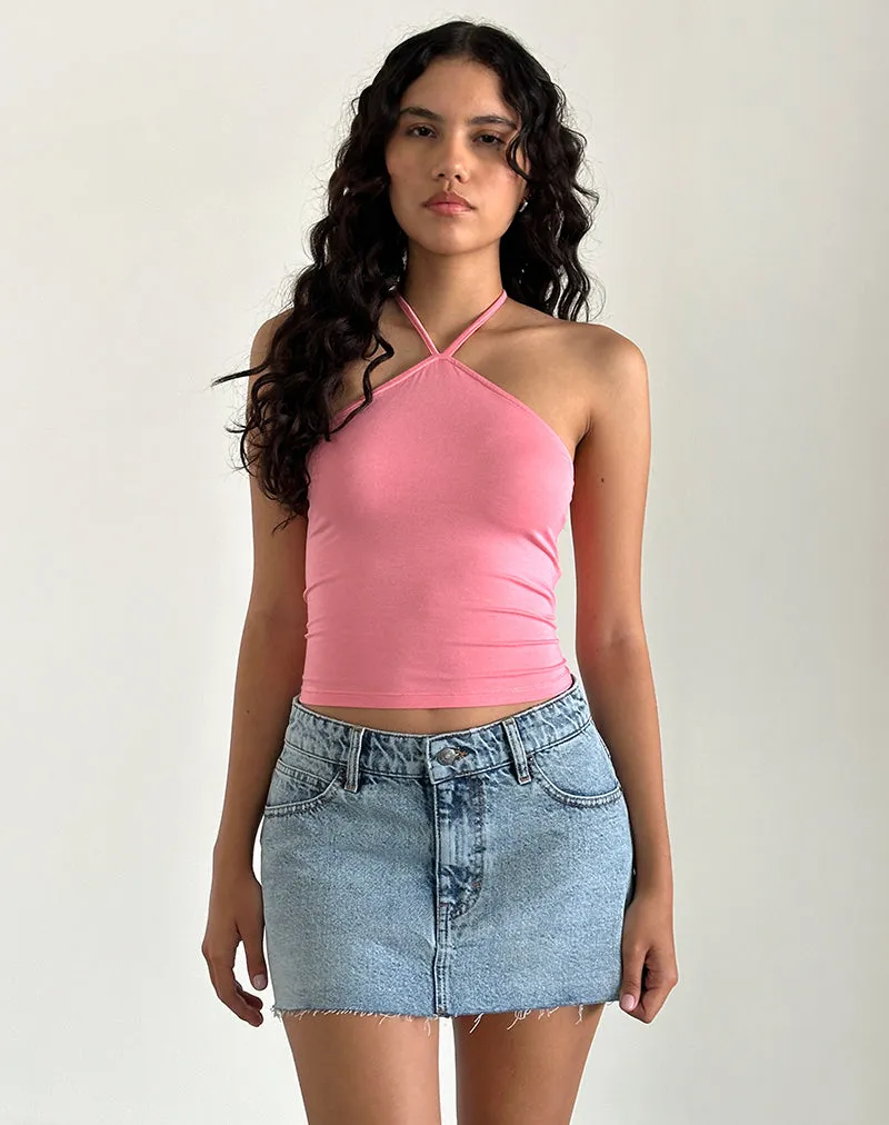 Layti Halterneck Top in Pink