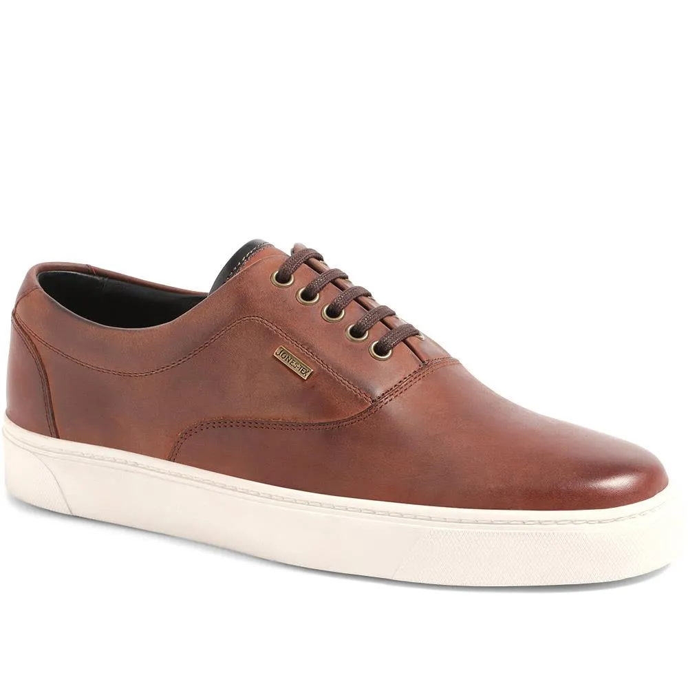 Leather Lace-up Trainers - HARROGATE / 323 411