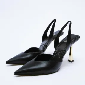 Leather Point Pumps