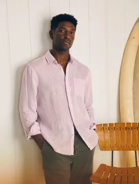 Linen Laguna Shirt - Lavendar Melange