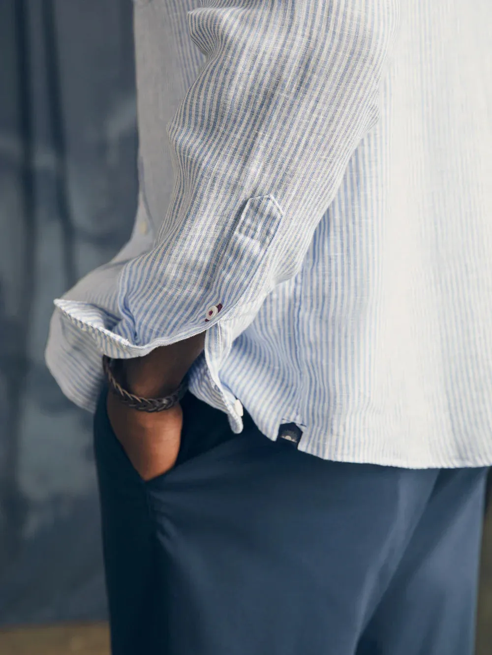 Linen Laguna Shirt - Summer Classic Stripe