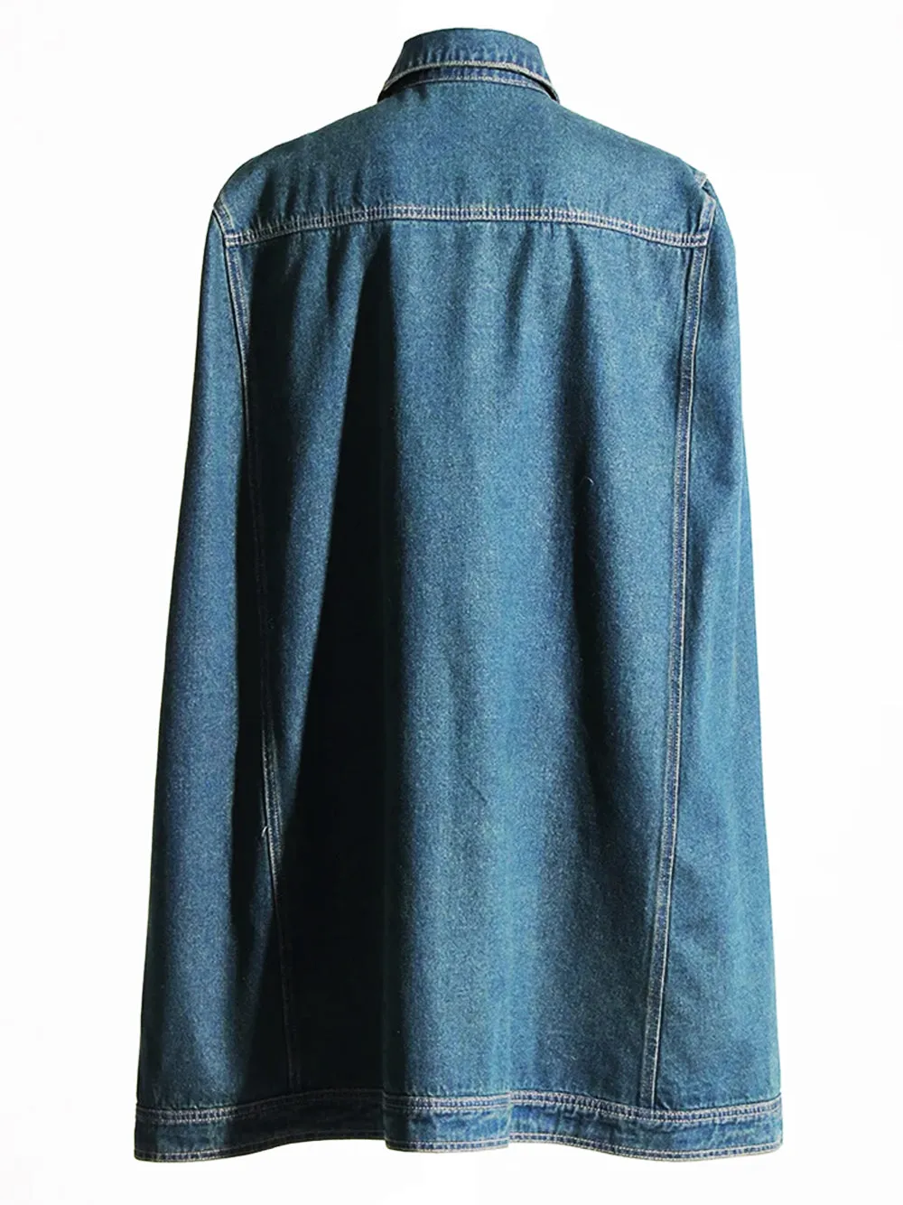 MANTELLO Cape Denim Coat