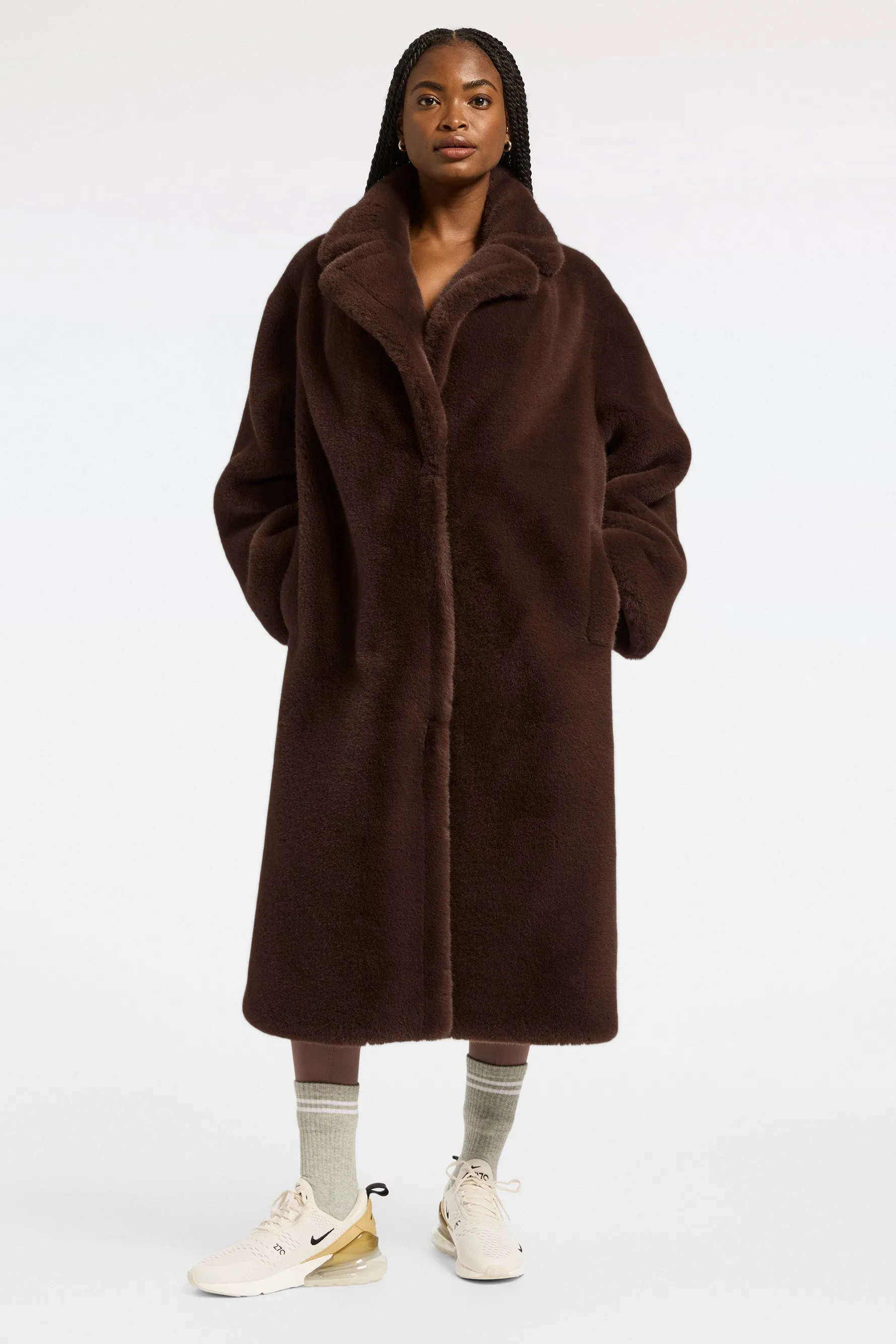 Maria Coat - Ebony Brown