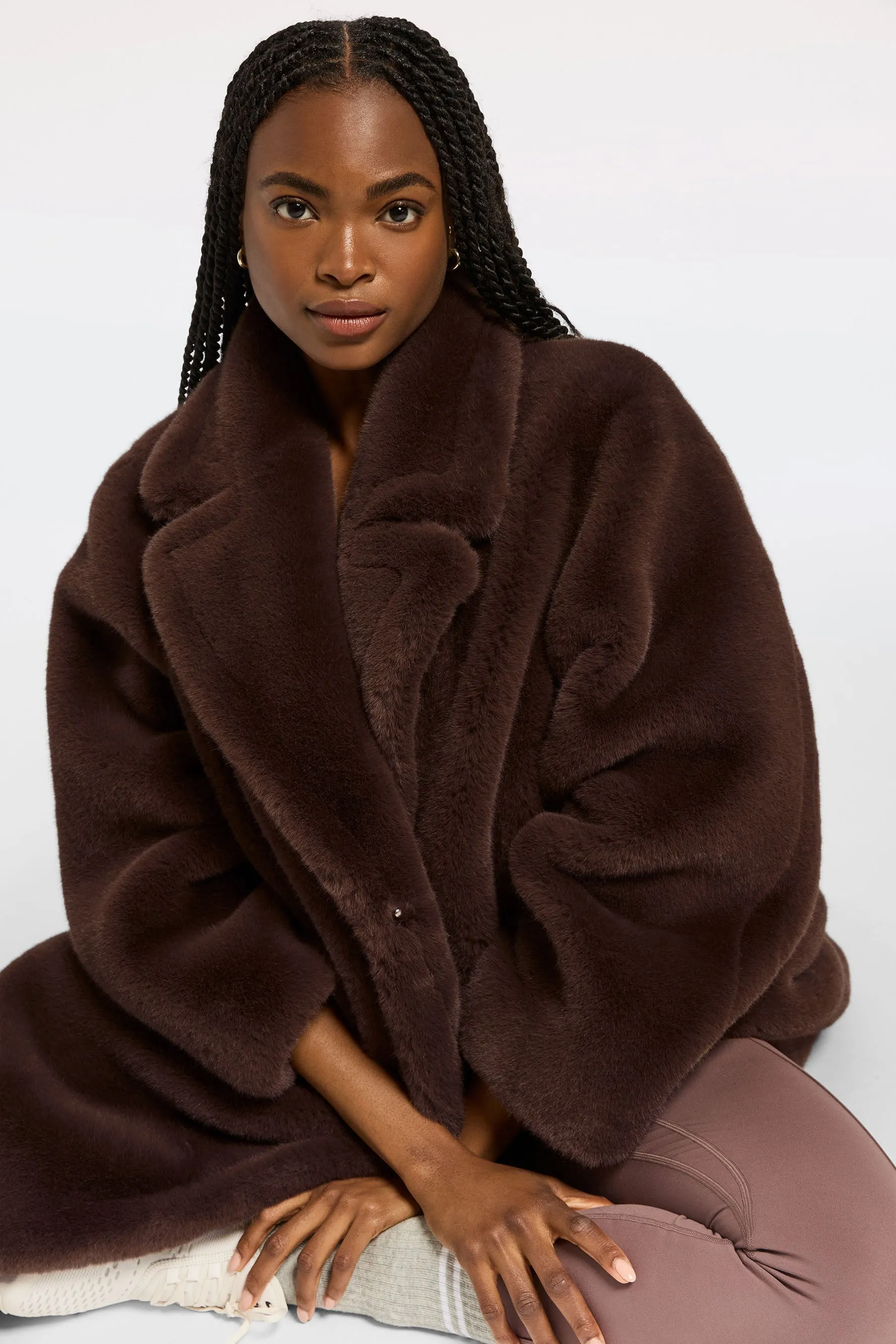 Maria Coat - Ebony Brown