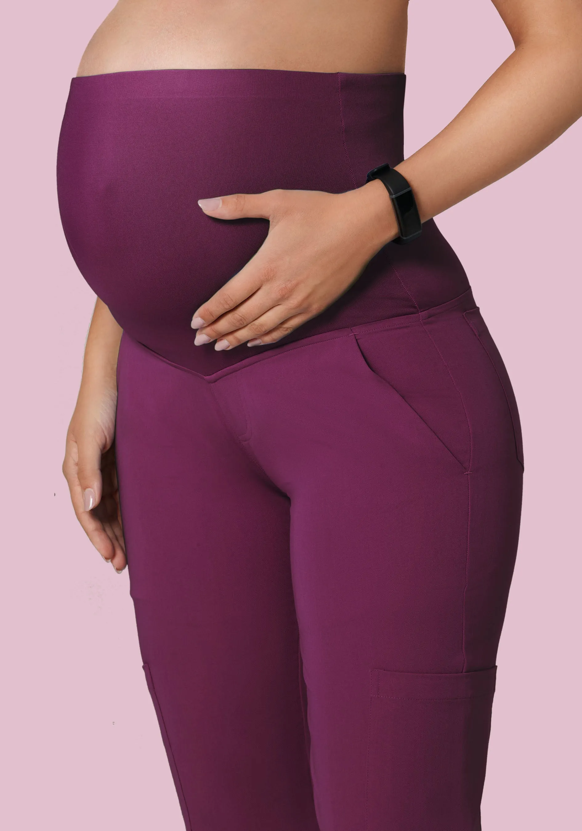 Maternity Cargos Plum