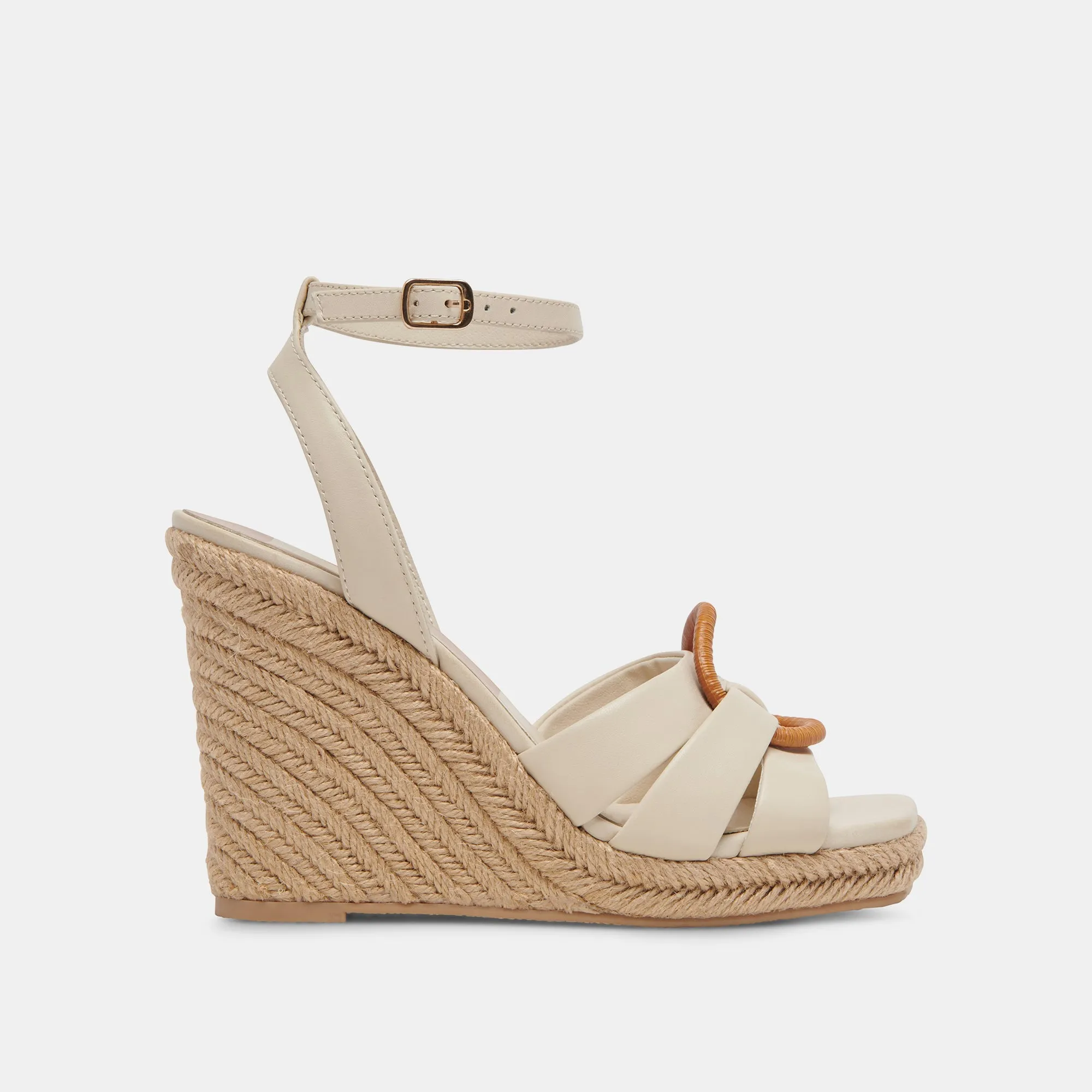 MAZE WEDGES IVORY LEATHER